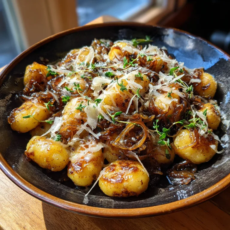 Gnocchi With Caramelized Onions