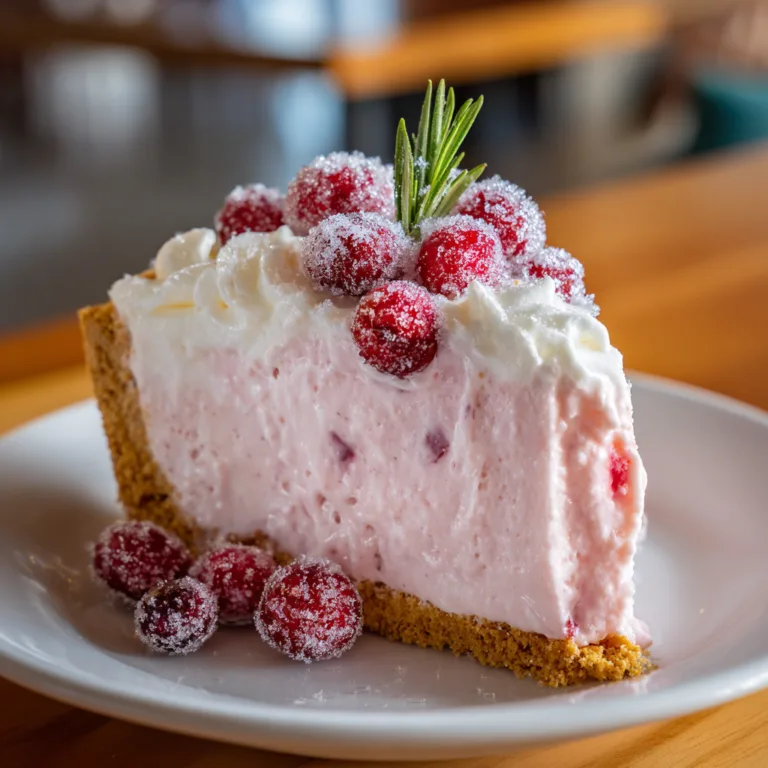 Cranberry Mousse Pie
