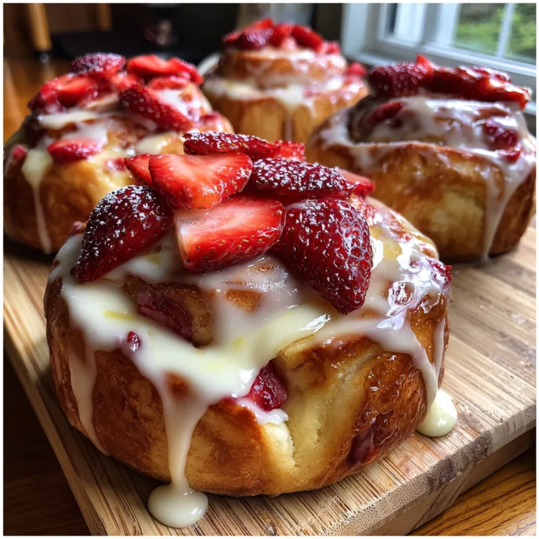 Strawberry Cheesecake Sweet Rolls