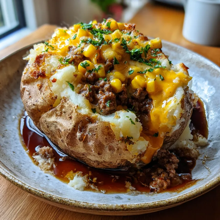 Shepherd’s Pie Loaded Baked Potato