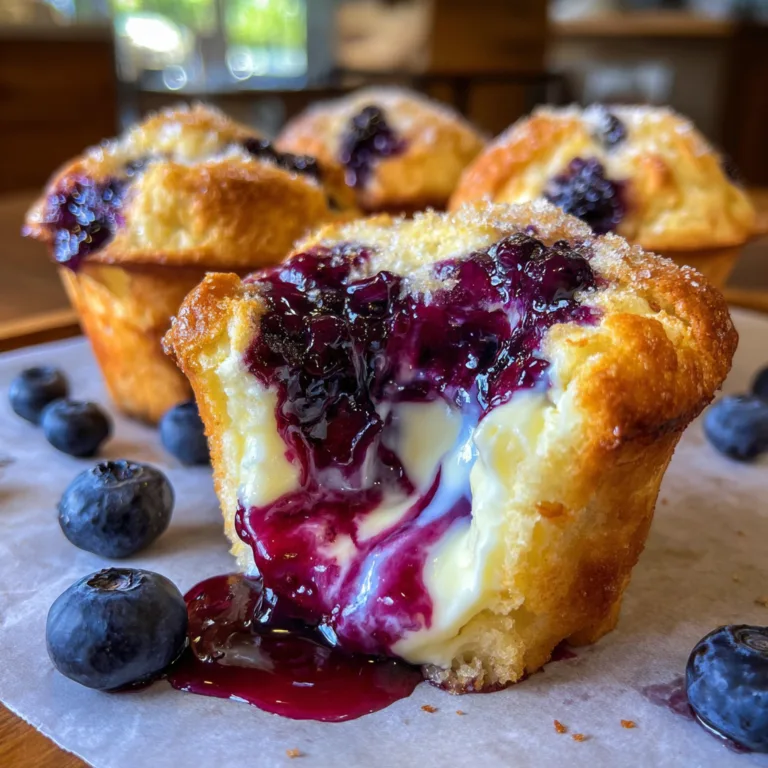 Blueberry Cream Cheese Muffins
