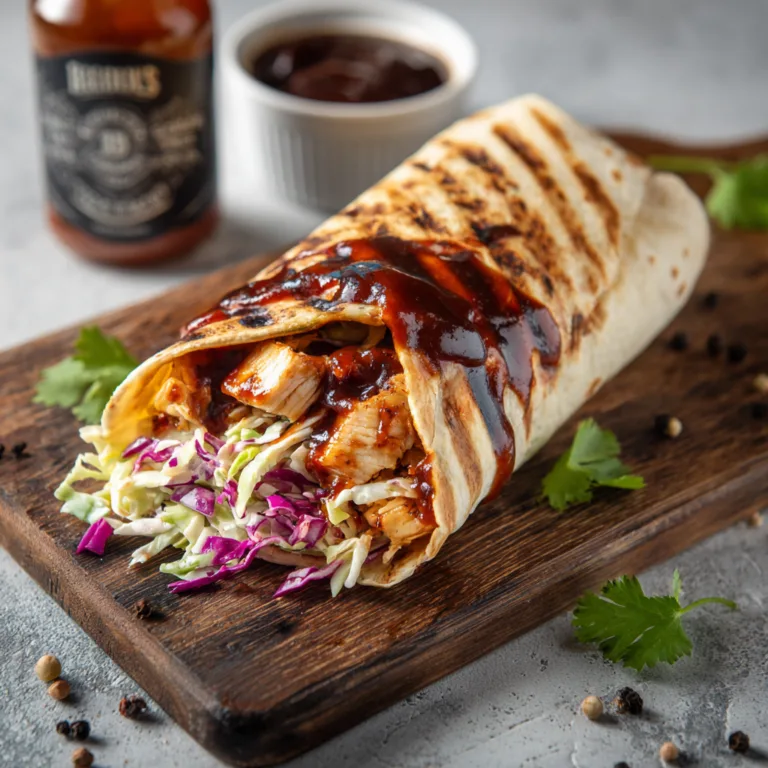 Easy Weeknight BBQ Chicken Wraps with Tangy Coleslaw