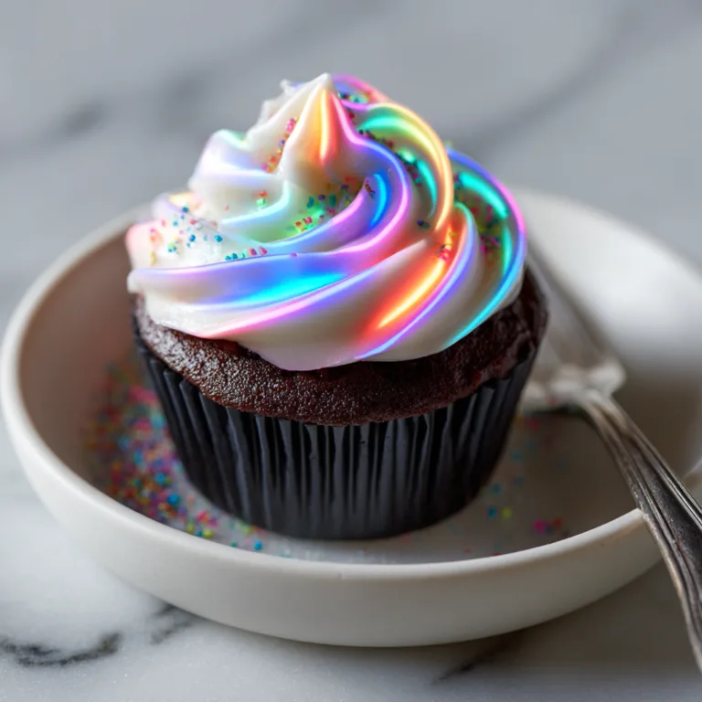 Magical Midnight Glow Cupcakes