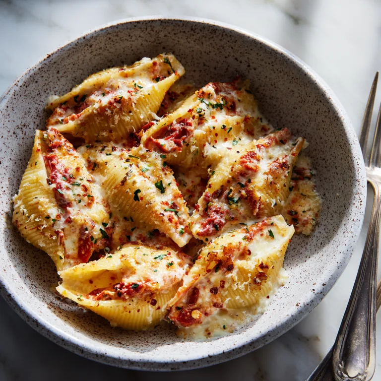 Sun-Dried Tomato & Ricotta Stuffed Shells