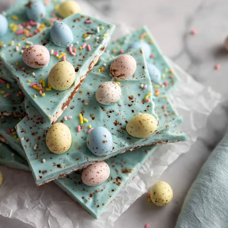 No-Bake Robin Egg Easter Bark