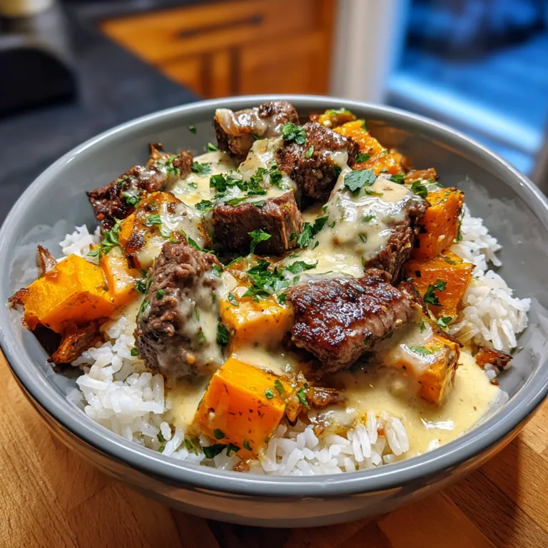 Butternut Squash Steak Bowls