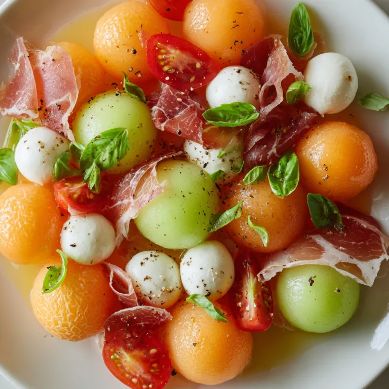 Refreshing Caprese Melon Salad