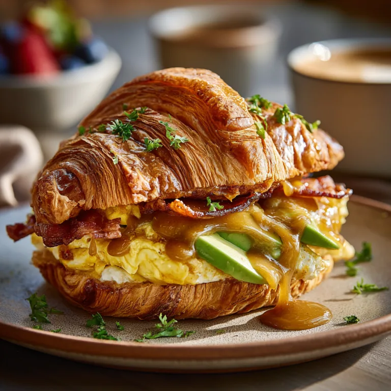 The Ultimate Maple Mustard Croissant Breakfast Sandwich: A Weekend Brunch Masterpiece