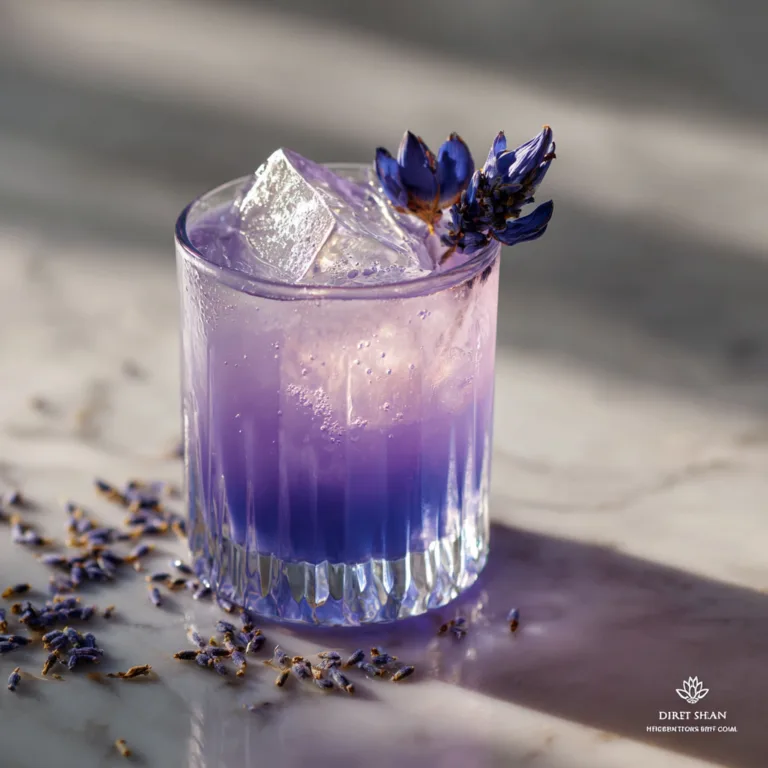 Lavender & Blue Lotus “Tea Tonic” Mocktail for Deep Relaxation