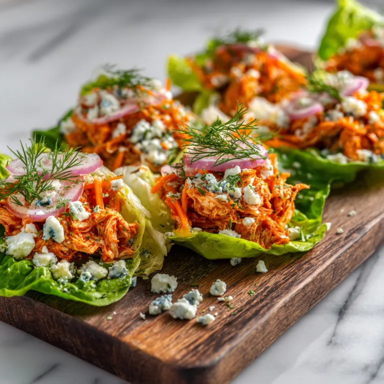 Buffalo Chicken Lettuce Wraps Two Ways