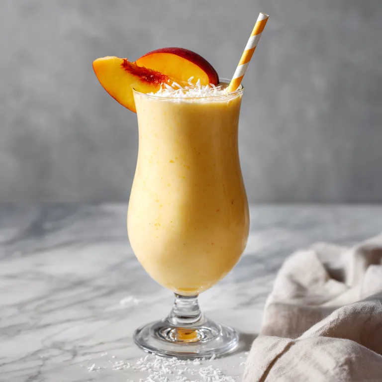 Peach Coconut Cream Smoothie