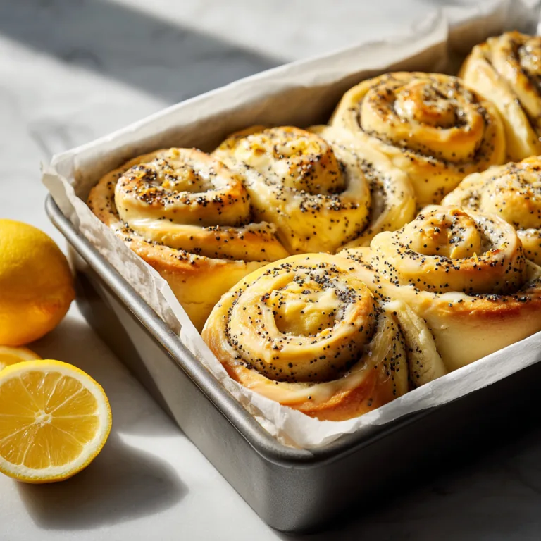 Fresh Lemon Poppyseed Rolls