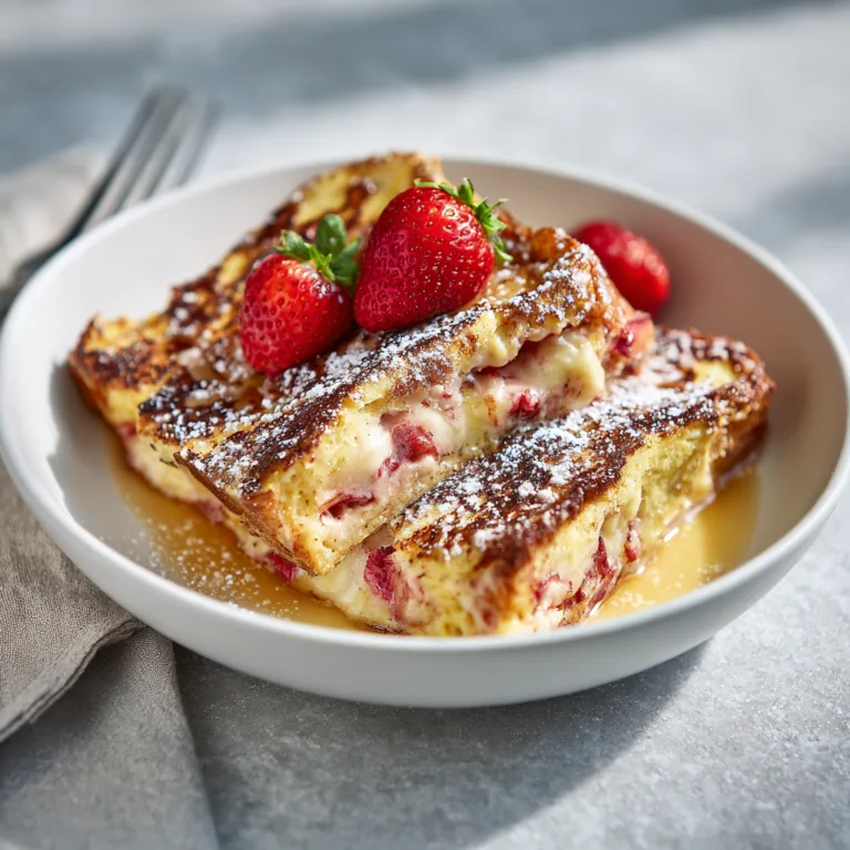 The Ultimate Strawberry Cheesecake Stuffed French Toast: A Decadent Breakfast Experience