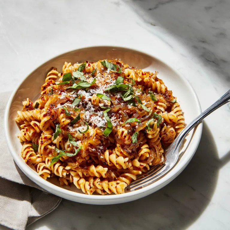 The Ultimate Caramelized Onion Pasta with Chili Oil