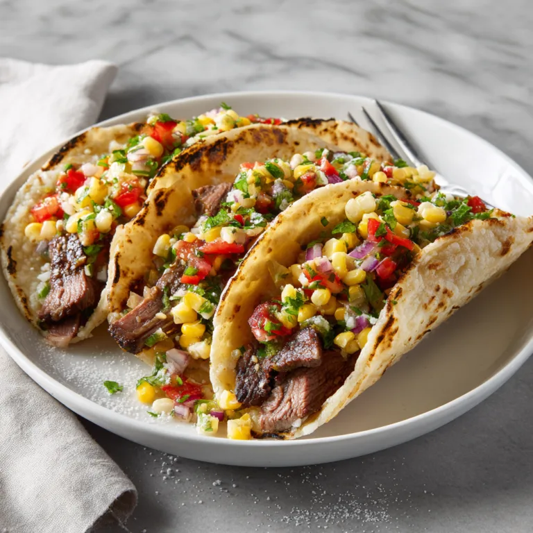The Ultimate Grilled Steak Tacos with Mexican Street Corn Salsa