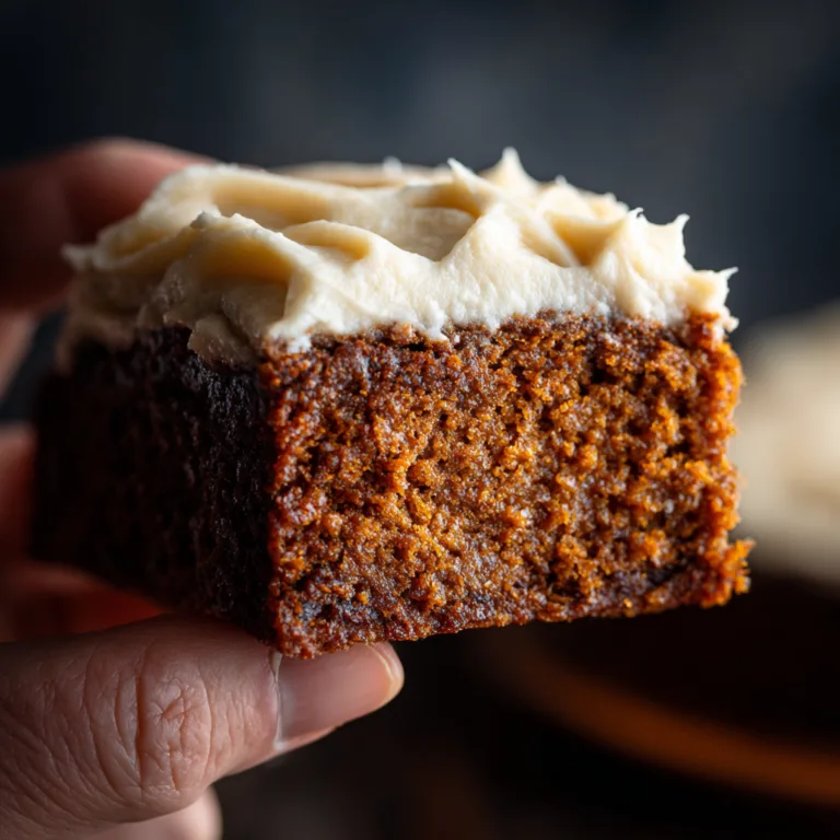 Decadent Frosted Gingerbread Brownies