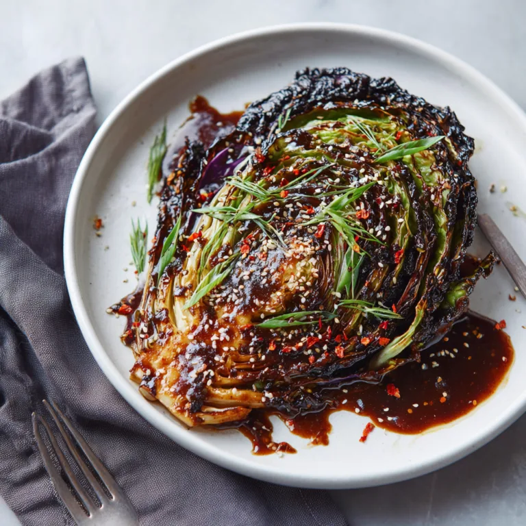 Blistered Cabbage Steaks with an Irresistible “Swangy” Glaze