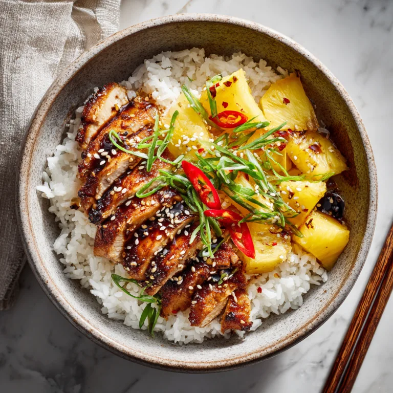 Hawaiian Chicken with Coconut Rice