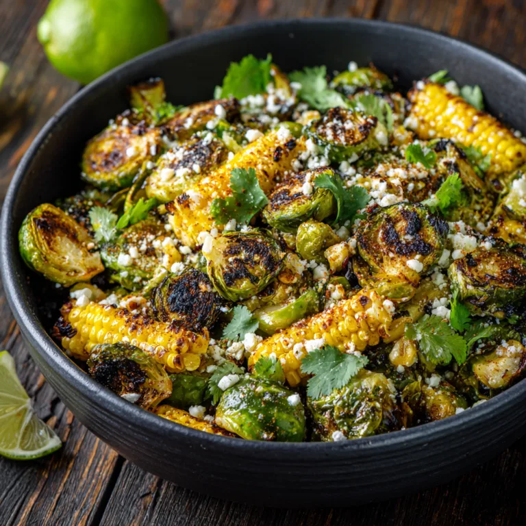 Mexican Street Corn Brussels Sprouts