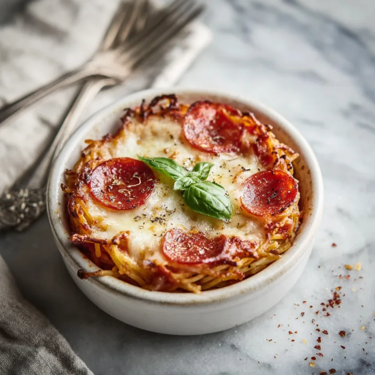 The Ultimate Leftover Spaghetti “Pizza” Nests Recipe