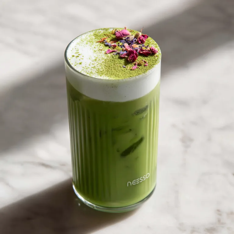 Elevate Your Morning: Iced Matcha with “Sensory” Botanical Cold Foam