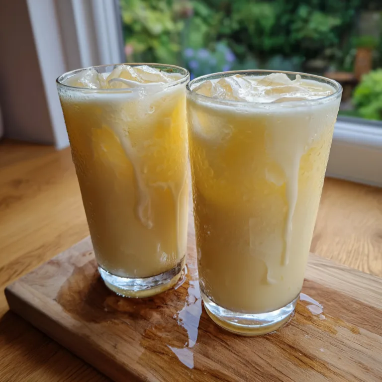 Pineapple Coconut Refresher: A Tropical Escape in a Glass