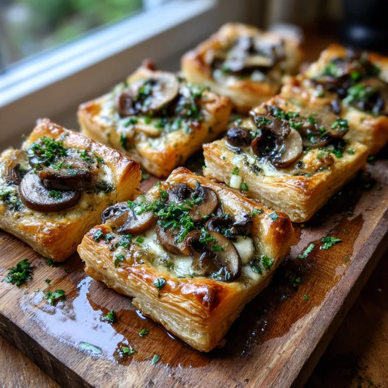 Mushroom Shallot and Herbed Goat Cheese Tarts