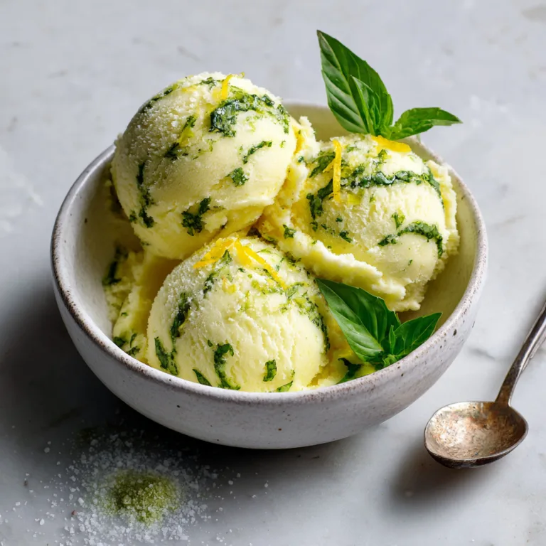 Refreshing Lemon Basil Sorbet: Your New Summer Signature Dessert