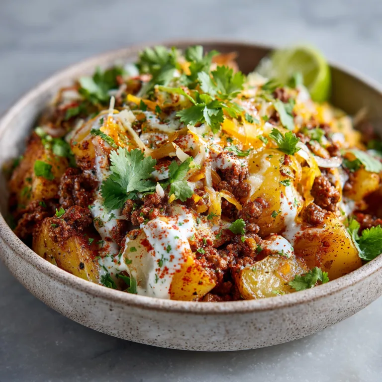 Satisfying, Customizable, and Deceptively Easy: The Ultimate Loaded Potato Taco Bowl