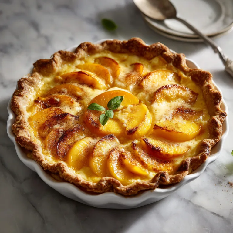 The Ultimate Guide to Homemade Peach Custard Pie