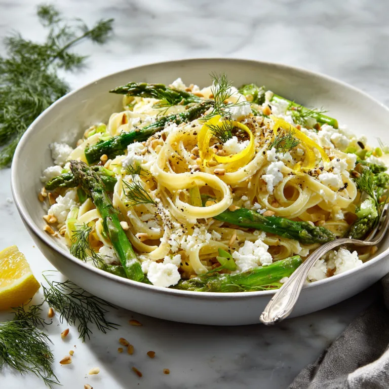 Vibrant Spring Lemon-Feta Asparagus Pasta: A Fresh and Easy Weeknight Dinner