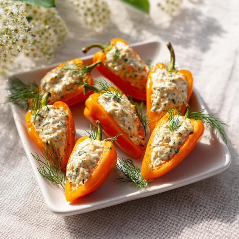 The Ultimate Cute Easter Appetizer: “Carrot” Stuffed Mini Peppers